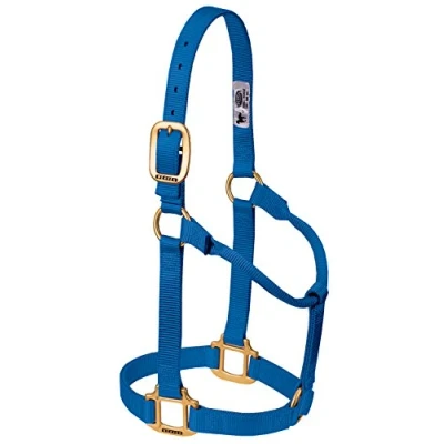 Abbildung von Weaver Leather Original Pferdehalfter, Nylon, nicht verstellbar, klein, Blau