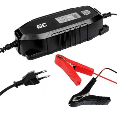Abbildung von Green Cell® Intelligent Ladegerät Akku 6V/12V 4A (SLA, AGM, Gel, EFB, Wet, LiFePO4) Vollautomatisches Batterieladegerät mit Batterieteste Rekonditionierungsmodus für Auto Motorrad LKW Automobil IP65
