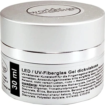 Abbildung von LED/UV Gel Fiberglas klar dickviskose 30 ml, Premium Edition