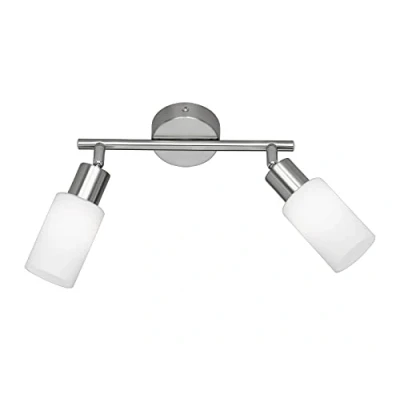 Abbildung von Reality Leuchten R80012007 Deckenleuchte Mars, Nickel, 2 x E14, 1 Stück (1er Pack)