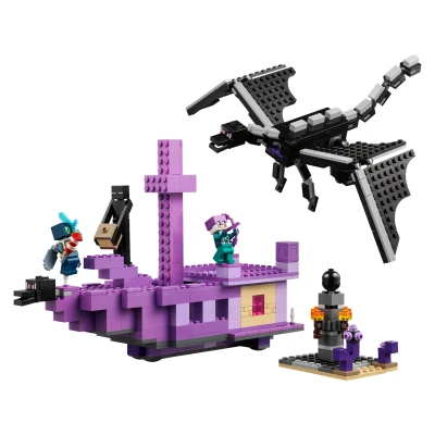 Abbildung von LEGO Minecraft 21264 Der Enderdrache und das Endschiff
