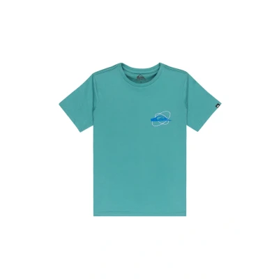 Abbildung von Quiksilver Waves Festival Youth Unisex Tshirt print für Kinder, Größe: 164, Deep sea