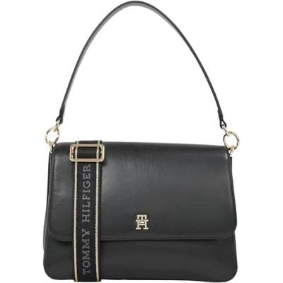 Abbildung von Tommy Hilfiger Shoulder BAG Handtasche, Damen, Größe: One Size, Black