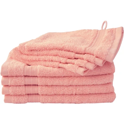 Abbildung von Dyckhoff Handtuch Set »Siena im 6er und 8er erhätlich«, (Set, 8 St., 4 Gästetücher (30x50 cm) Waschhandschuhe (16x21 cm), in tollen Unifarben