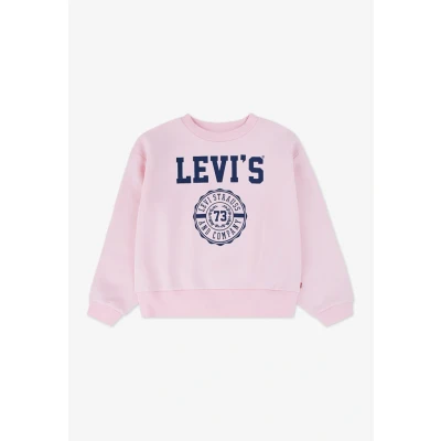 Abbildung von Levi&#039;s LVG Collegiate CREW Sweatshirt für Kinder, Größe: 128, Crystal rose