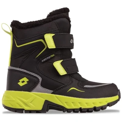 Abbildung von Lotto ALSTYNE TEX K Halblange Stiefel, Black/Lime, 27 EU