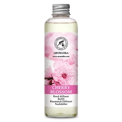 Abbildung von Raumduft Nachfüllflasche Kirschblüte 200 ml Raumerfrischer Blumig und Langanhaltender Aroma Diffuser Aromatherapie Raumbeduftung Reed Refill