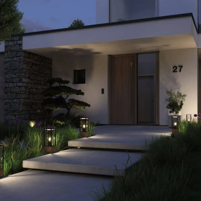 Abbildung von Paulmann LED Gartenstrahler »Lichtobjekt Timba IP44 eckig 400mm max. 60W 230V E27 Holz«, 1 flammig, Leuchtmittel ohne