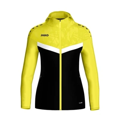 Abbildung von JAKO ICONIC Kapuzenjacke Zipper Hoodie Kinder Unisex, Bequeme Sweatjacke mit Keep Dry Funktion aus 100% recyceltem Polyester