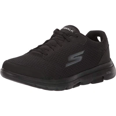 Abbildung von Skechers Herren Gowalk 5 Sportliche Workout /Walkingschuhe mit luftgekühltem Schaumstoff Sneaker, Black, 44 EU X Weit