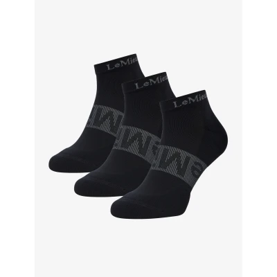 Abbildung von LeMieux Socken Trainer 3 Pack SchwarzVerkauft von Agradi