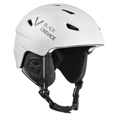 Abbildung von Black Crevice Erwachsene Skihelm Streif, matt weiß Carbon/schwarz, XS…