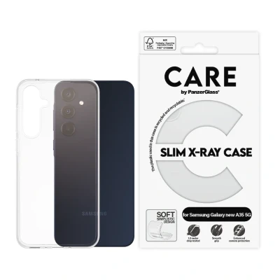 Abbildung von Samsung Galaxy A36 Hülle Plastik CARE by PanzerGlass Backcover Handyhülle Transparent