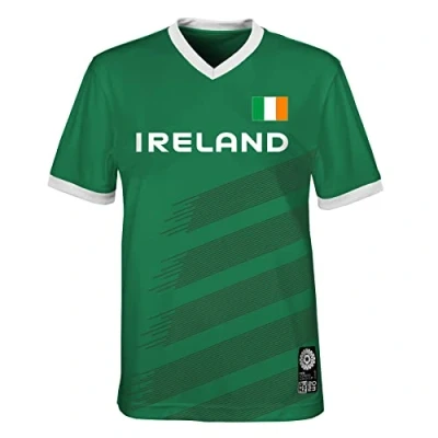 Abbildung von FIFA Offizielles Trikot der Jugendmannschaft Frauenfussball Weltmeisterschaft 2023, Irland, Grün, 10 12 Jahre
