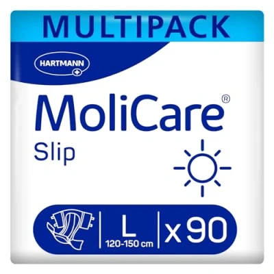 Abbildung von MoliCare Slip Day: Inkontinenzslip für Frauen und Männer bei schwerer Urin Stuhlinkontinenz, Gr. L (100 150), 3x30 Stück