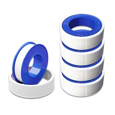 Abbildung von CZ Store Teflonband 10 m, 12 mm breit✮✮LEBENSLANGE GARANTIE✮✮ 4 Rollen Wasserdichtes Tape, widersteht Feuchtigkeit, atmosphärischen Säuren, extremen Temperaturen Sanitär Dichtband