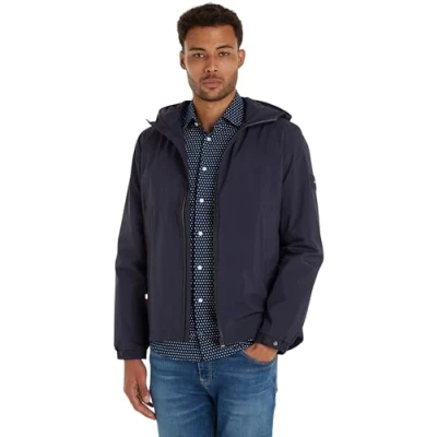 Abbildung von Tommy Hilfiger Portland Hooded Jacket Leichte Jacke, Herren, Größe: Large, Desert sky