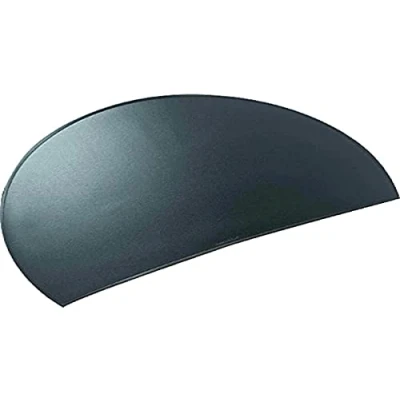 Abbildung von Läufer 49776 Durella Rondo Schreibtischunterlage, halbrund, rutschfeste Schreibunterlage, schwarz, 73 x 48 cm