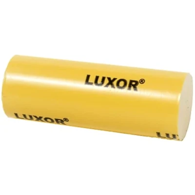 Abbildung von Polierpaste LUXOR GELB sehr hoher Glanz, Finish für Edelmetalle, Gold, Silber, Platin, Stahl, Edelstahl, Messing, Ø 30 x 80 mm