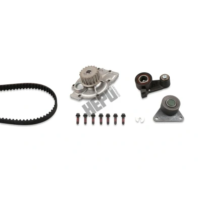 Abbildung von HEPU PK00565 Wasserpumpe + Zahnriemensatz 144 VOLVO: V70 I, S70, 850 Saloon