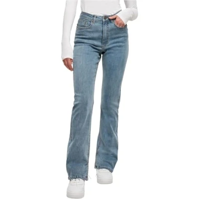 Abbildung von Urban Classics Jeans Straight Leg, Damen, Größe: 28, Tinted lightblue washed