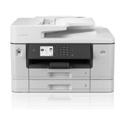 Abbildung von Brother MFC J6940DW DIN A3 4 in 1 Farbtintenstrahl Multifunktionsgerät (2 x 250 Blatt Papierkassette, Drucken, scannen, kopieren, faxen), Weiß, Mittel