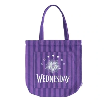Abbildung von Grupo Erik Shopper Baumwolltasche Wednesday Addams Tasche Einkaufstasche Tote Bag Offizieller Netflix Fanartikel