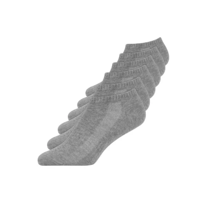 Abbildung von Snocks Premium Bambus Sneaker Socken Herren und Damen 6 Paar Weiche Atmungsaktive Knöchelsocken gegen Schweißfüße Ideal für Sport Alltag Gr.43 46 Farbe Hellgrau