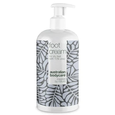 Abbildung von Fußcreme 500ml mit Teebaumöl für Frauen &amp; Männer bei Hornhaut und Fußschweiß Urea Hornhautcreme Fußbalsam Schrunden australischem