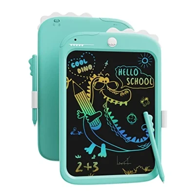 Abbildung von 10 Zoll LCD Schreibblock, elektronisches digitales Schreiben und Farbbildschirm Graffiti Brett, Geschenke für Kinder Erwachsene 3, 4, 5, 6, 7, 8 (blau)