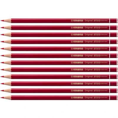 Abbildung von Premium Buntstift STABILO Original 12er Pack permanentrot dunkel