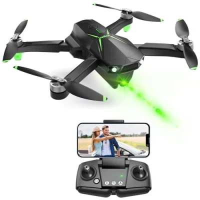 Abbildung von Loolinn Drohne mit Kamera 4K als Geschenk für Einsteiger Unter 250g, 50 Minuten Flugzeit, Zwei Akkus, Fotos, 2K Videos, Intelligenter GPS Rückflug, C0 Klassifizierung Drohne(Geschenkidee)