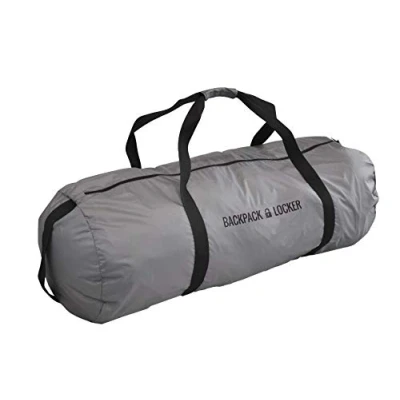 Abbildung von Backpack Locker Rucksacküberzug für Flugzeug Große Schultertasche Hängeschloss gratis! (Hellgrau, 45 55 Liter)