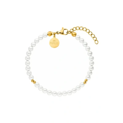Abbildung von Purelei® Finesse Armband (Gold) Elegantes, verspieltes Damen Edelstahl Verstellbare Länge 16 19 cm Hawaiianisch inspiriert &amp; wasserfest