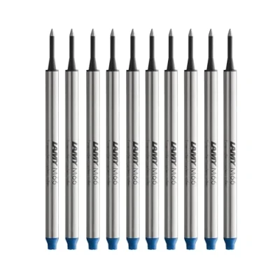 Abbildung von LAMY M66 Tintenroller Minen 10er Set 821 aus Metall in der Farbe blau für ohne Kappe Strichbreite Breit