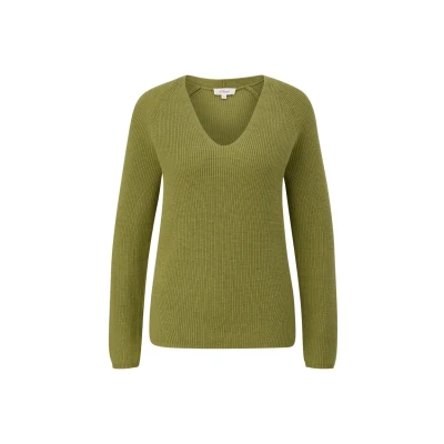 Abbildung von s.Oliver Damen 2151524 Pullover, 7774 Grün, 34