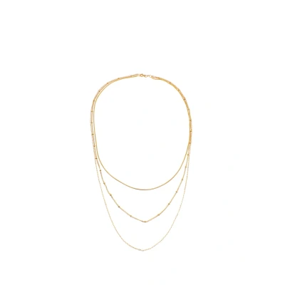 Abbildung von Elli MIX Layering LOOK Basic Halskette goldcoloured, Damen, Größe: 45, Gold coloured