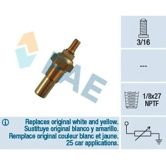 Abbildung von FAE 32080 Kühlmitteltemperatursensor FORD: Transit Mk3 Minibus