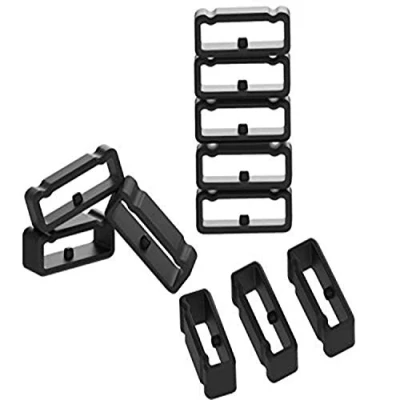 Abbildung von Verschlussring Kompatibel mit Suunto 9/Baro/Spartan Ultra/Spartan Sport/Spartan Sport Handgelenk Hr/Sport Hr Baro Smartwatch Zubehör Silikonschlaufe Keeper (Black 10Pack)