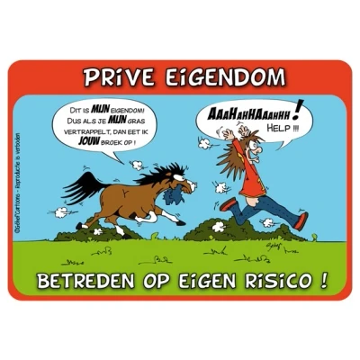 Abbildung von HB Ruitersport Boxenschild Propriété privée