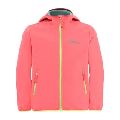 Abbildung von Jack Wolfskin Fourwinds KIDS Unisex Softshelljacke für Kinder, Größe: 128, Sunset coral