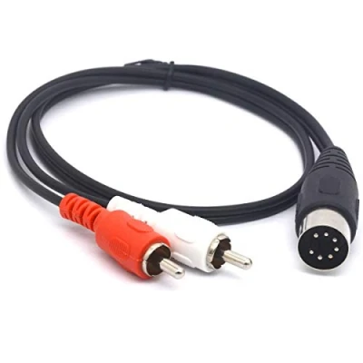 Abbildung von OpenII 7 poliges DIN auf Cinch Kabel, poliger MIDI Stecker 2 Stecker, Audio Adapterkabel für Bang Olufsen, Naim, Quad.Stereo Systeme (50 cm)