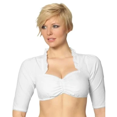 Abbildung von Stockerpoint Damen Clara Trachtenbluse, Weiß, 52
