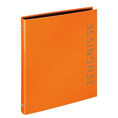 Abbildung von VELOFLEX 4144330 Zeugnisringbuch Velocolor, DIN A4, orange, 1 Stück