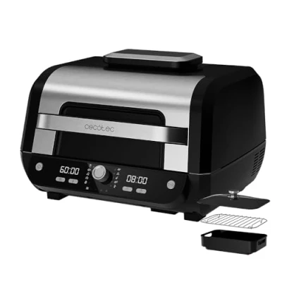 Abbildung von Cecotec Heißluftfritteuse ohne Öl, 8 L, Cecofry FireDome 8000 Pro. 1700 W, Doppelte Heizung, 4 Grillstufen, 12 vordefinierte Modi, einstellbare Temperatur und Zeit, Zubehörpaket