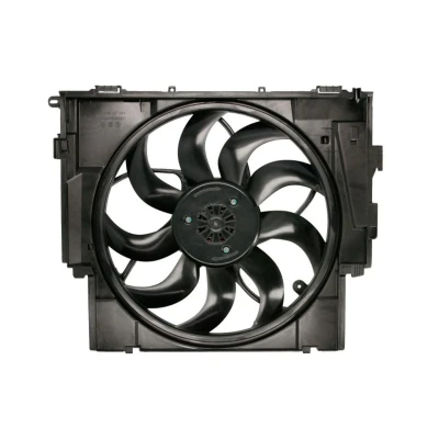 Abbildung von NRF 47728 Lüfter 485 12 600 mit Kühlerlüfterrahmen (Zarge), bürstenloser Motor BMW: 5 Touring