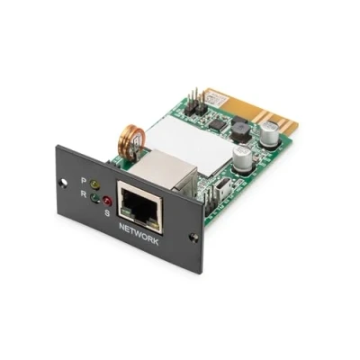 Abbildung von DIGITUS SNMP Karte OnLine USV Anlagen DN 170xxx Fernzugriff &amp; Überwachung Warnungen per E Mail 1x RJ45 Port Plug Play