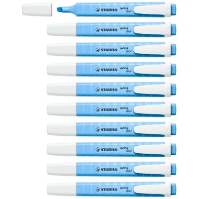 Abbildung von Textmarker STABILO swing cool Pastel 10er Pack himmlisches Blau