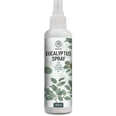 Abbildung von Eukalyptus Aromaspray 250ml Aromatherapie Raumspray mit Ätherischem Eukalyptusöl Öl Spray zur Aromatisierung der Luft Kissen und Leinenspray Duftspray
