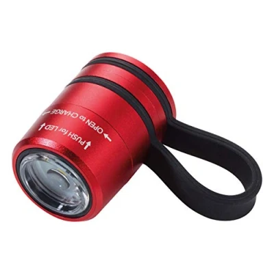 Abbildung von TROIKA ECO RUN TOR90/RD Taschenlampe ideal beim Joggen Sport und Sicherheitslicht mit Magnet zur Befestigung, weißes LED Licht 2 Lichtstärken + Blinklicht Original
